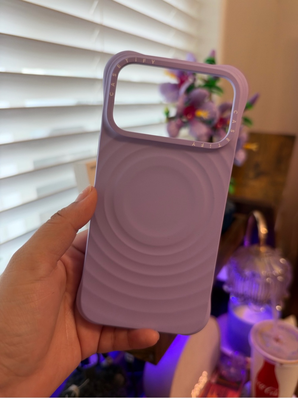 Casetify Purple Ripple Silicone Phone Case